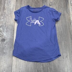 Under Armour Kids Purple Short Sleeve Tee